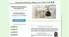 Desktop Screenshot of osteopatheboulogne92.com